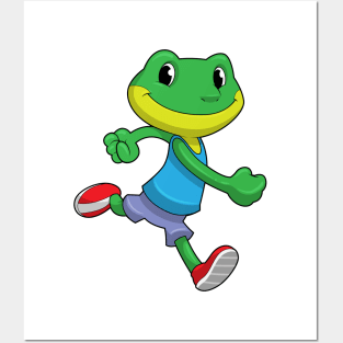 Frog as Runner at Running Posters and Art